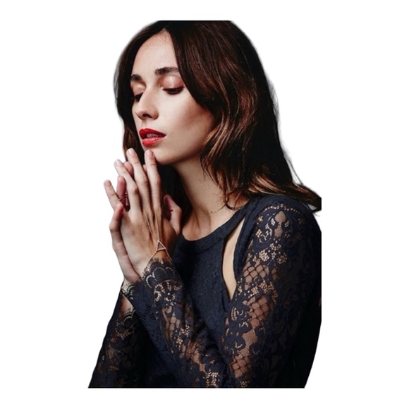 For Love & Lemons Eternal Love Lace Dress Black Size XS NEW With tags - Picture 5 of 5